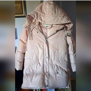 Chic Pink Hooded Puffer Jacket